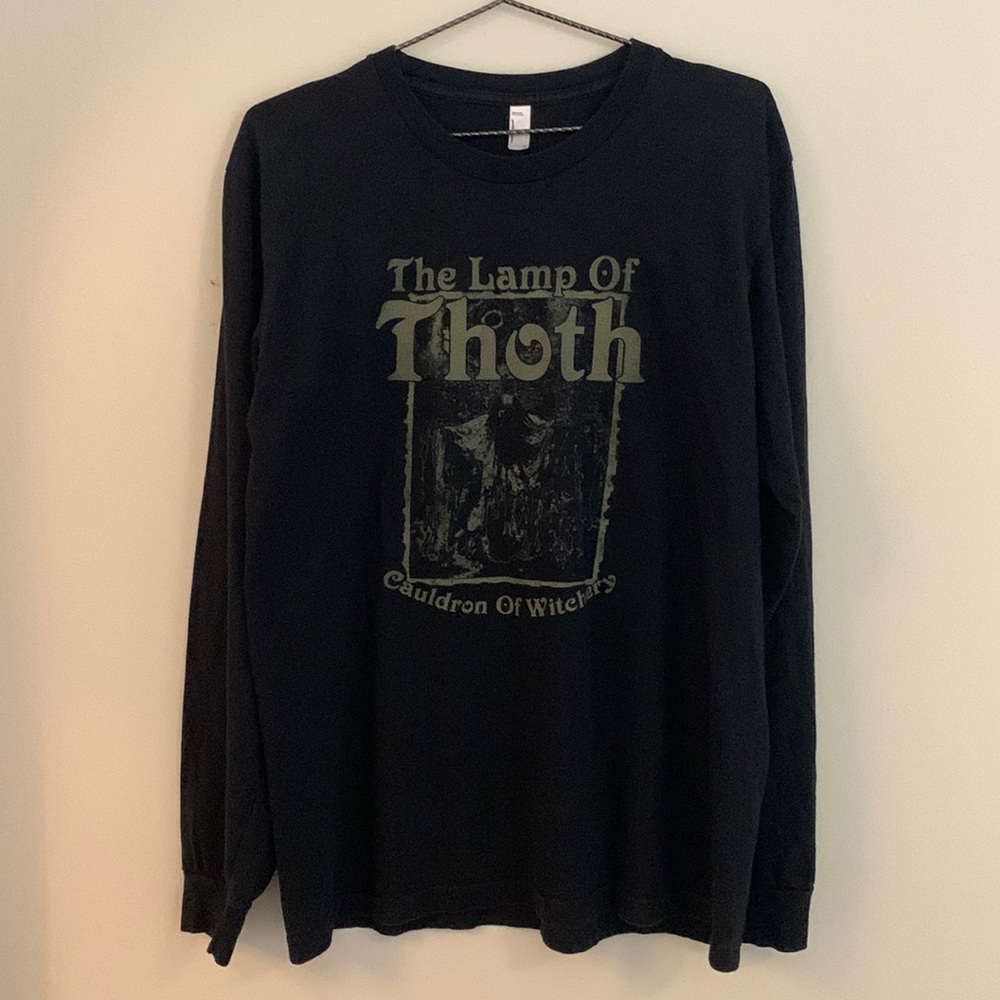 Lamp Of Thoth Cauldron Of Witchery long sleeve T shirt Black Death doom metal Oz